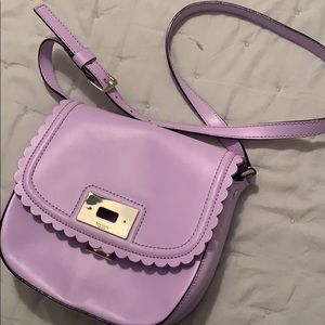 Kate Spade scalloped lilac crossbody purse